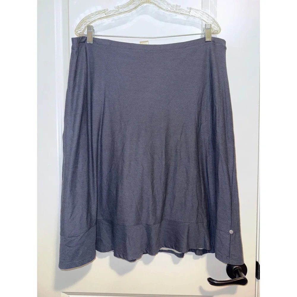 Horny Toad Skirt Womens XL Gray Excellent Cotton Modal A-Line Casual Gorpcore